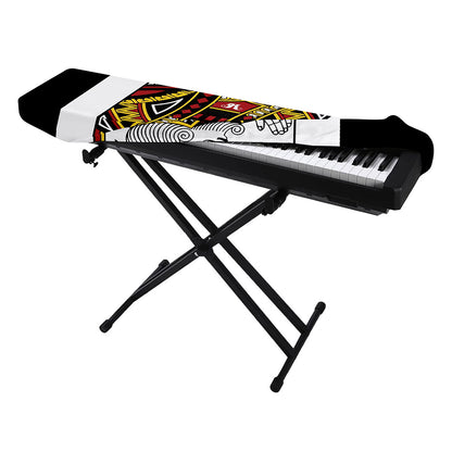 King Of Diamonds Playing Card Print Piano Keyboard Cover