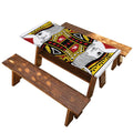 King Of Diamonds Playing Card Print Picnic Table Cover