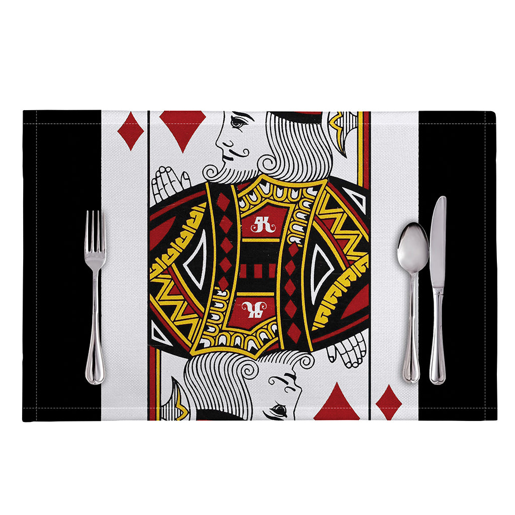 King Of Diamonds Playing Card Print Placemat