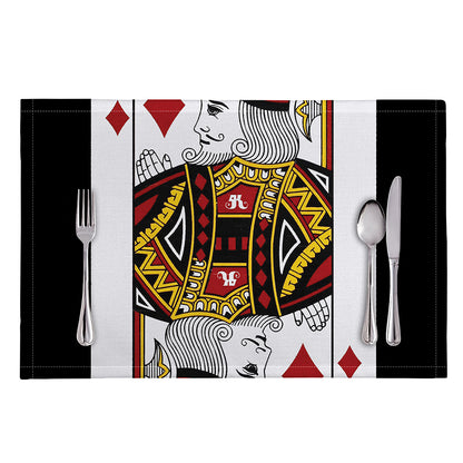 King Of Diamonds Playing Card Print Placemat