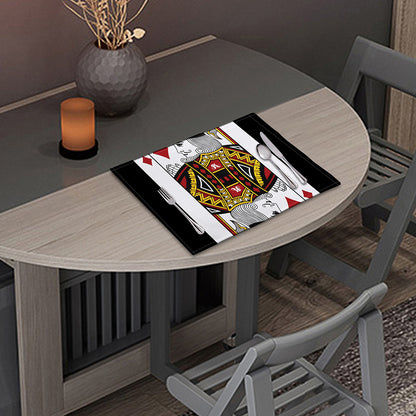 King Of Diamonds Playing Card Print Placemat