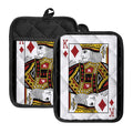King Of Diamonds Playing Card Print Pot Holders With Pocket