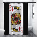 King Of Diamonds Playing Card Print Premium Shower Curtain