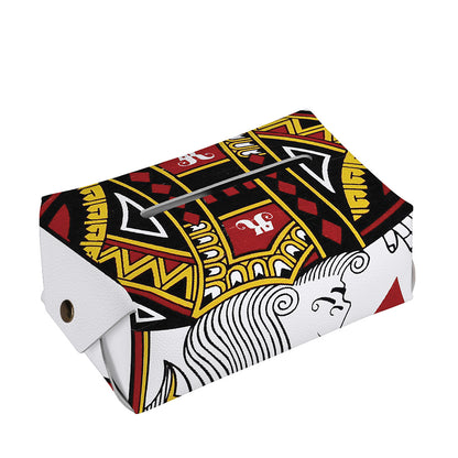 King Of Diamonds Playing Card Print Rectangle Tissue Box Cover