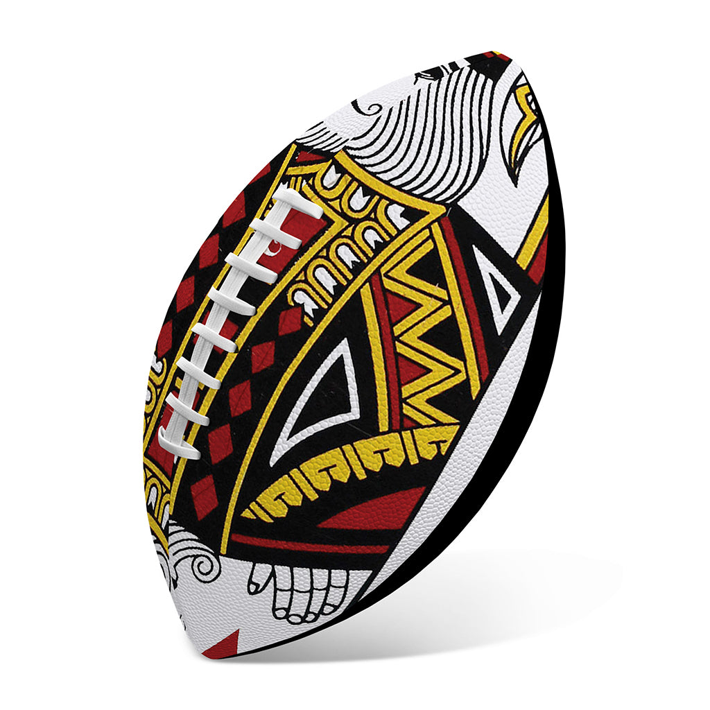 King Of Diamonds Playing Card Print Rugby Ball