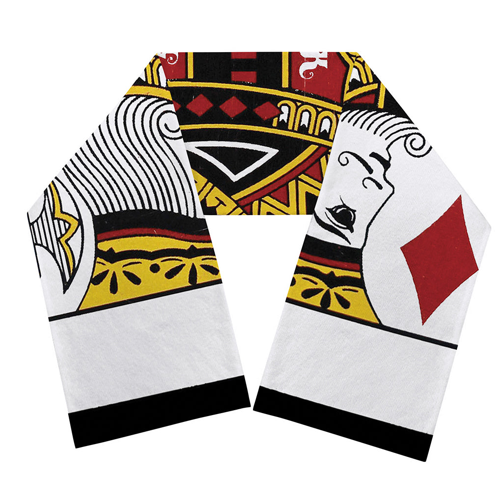 King Of Diamonds Playing Card Print Scarf