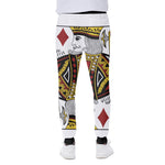 King Of Diamonds Playing Card Print Scuba Joggers