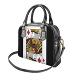 King Of Diamonds Playing Card Print Shoulder Handbag