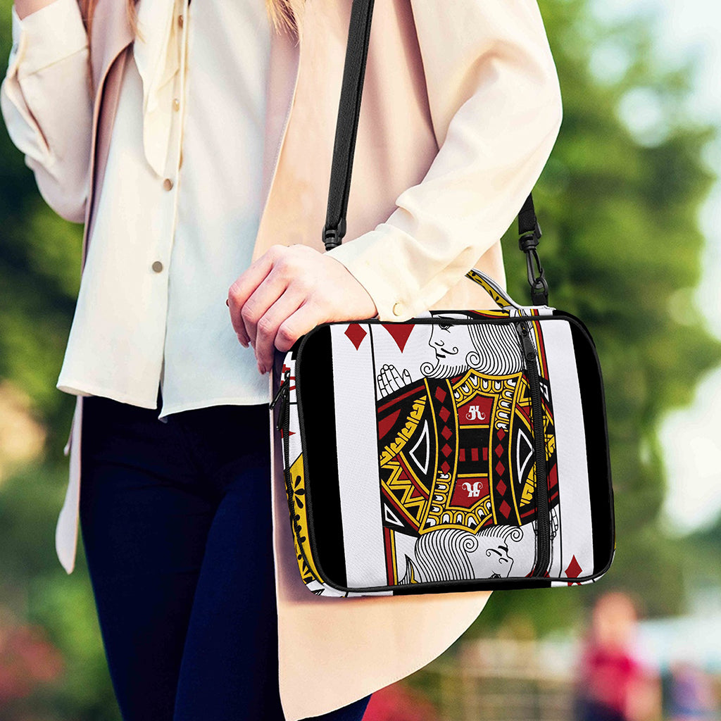 King Of Diamonds Playing Card Print Shoulder Strap Bible Bag
