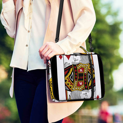 King Of Diamonds Playing Card Print Shoulder Strap Bible Bag
