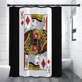 King Of Diamonds Playing Card Print Shower Curtain