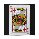 King Of Diamonds Playing Card Print Silk Bandana