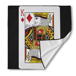 King Of Diamonds Playing Card Print Silk Bandana