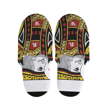 King Of Diamonds Playing Card Print Slippers