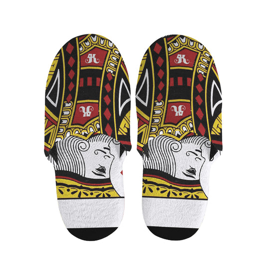 King Of Diamonds Playing Card Print Slippers