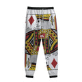 King Of Diamonds Playing Card Print Sweatpants