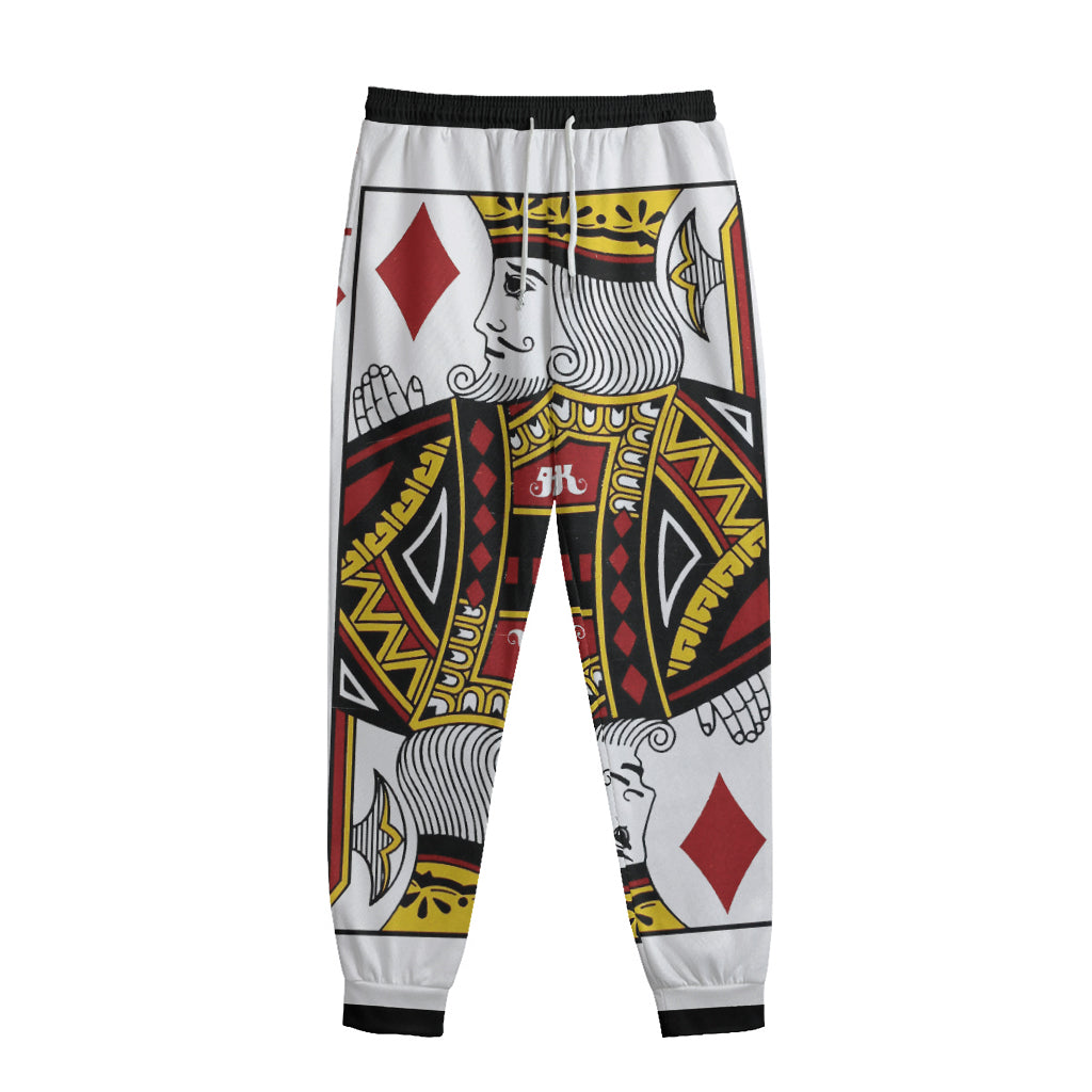 King Of Diamonds Playing Card Print Sweatpants