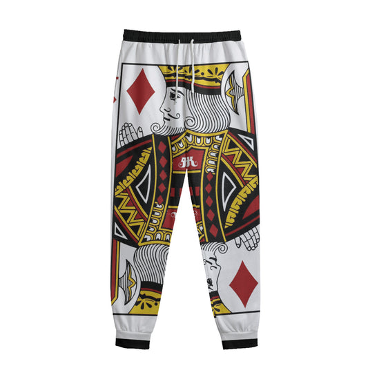 King Of Diamonds Playing Card Print Sweatpants