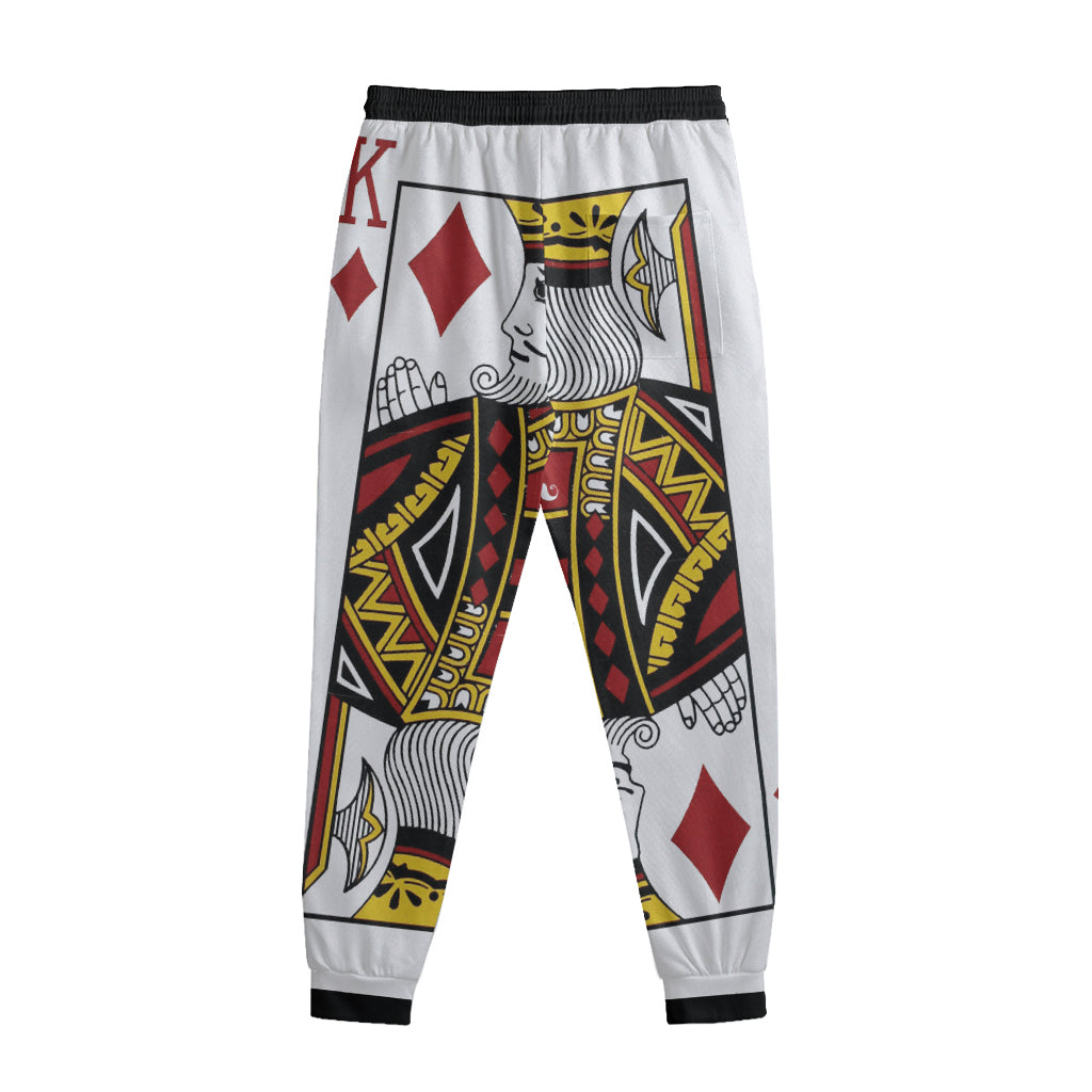 King Of Diamonds Playing Card Print Sweatpants