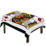 King Of Diamonds Playing Card Print Tablecloth