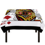 King Of Diamonds Playing Card Print Tablecloth