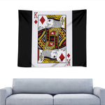 King Of Diamonds Playing Card Print Tapestry