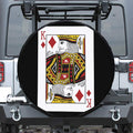 King Of Diamonds Playing Card Print Tire Cover