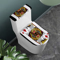 King Of Diamonds Playing Card Print Toilet Lid And Tank Cover Set