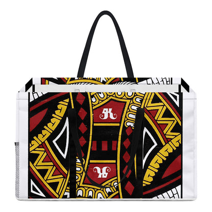 King Of Diamonds Playing Card Print Utility Tote Bag