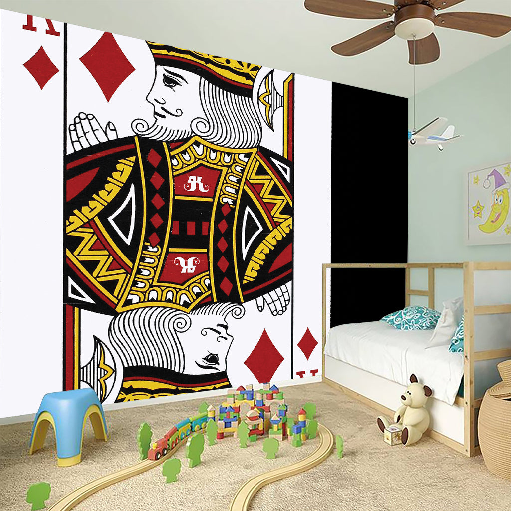 King Of Diamonds Playing Card Print Wall Sticker