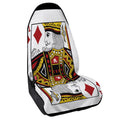 King Of Diamonds Playing Card Print Waterproof Car Seat Cover