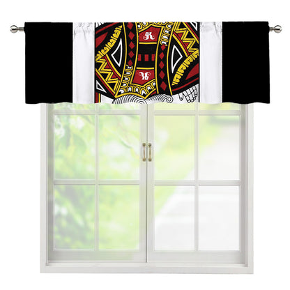 King Of Diamonds Playing Card Print Window Valance
