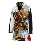 King Of Diamonds Playing Card Print Women's Bathrobe