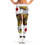 King Of Diamonds Playing Card Print Women's Leggings