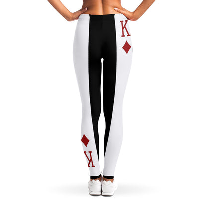 King Of Diamonds Playing Card Print Women's Leggings