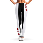 King Of Diamonds Playing Card Print Women's Leggings