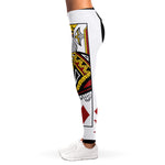 King Of Diamonds Playing Card Print Women's Leggings