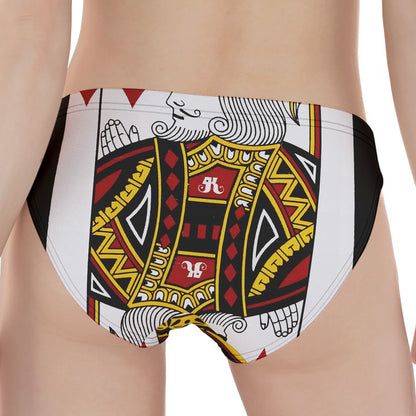 King Of Diamonds Playing Card Print Women's Panties