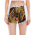 King Of Diamonds Playing Card Print Women's Split Running Shorts
