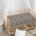King Of Hearts Pattern Print Baby Crib Sheet