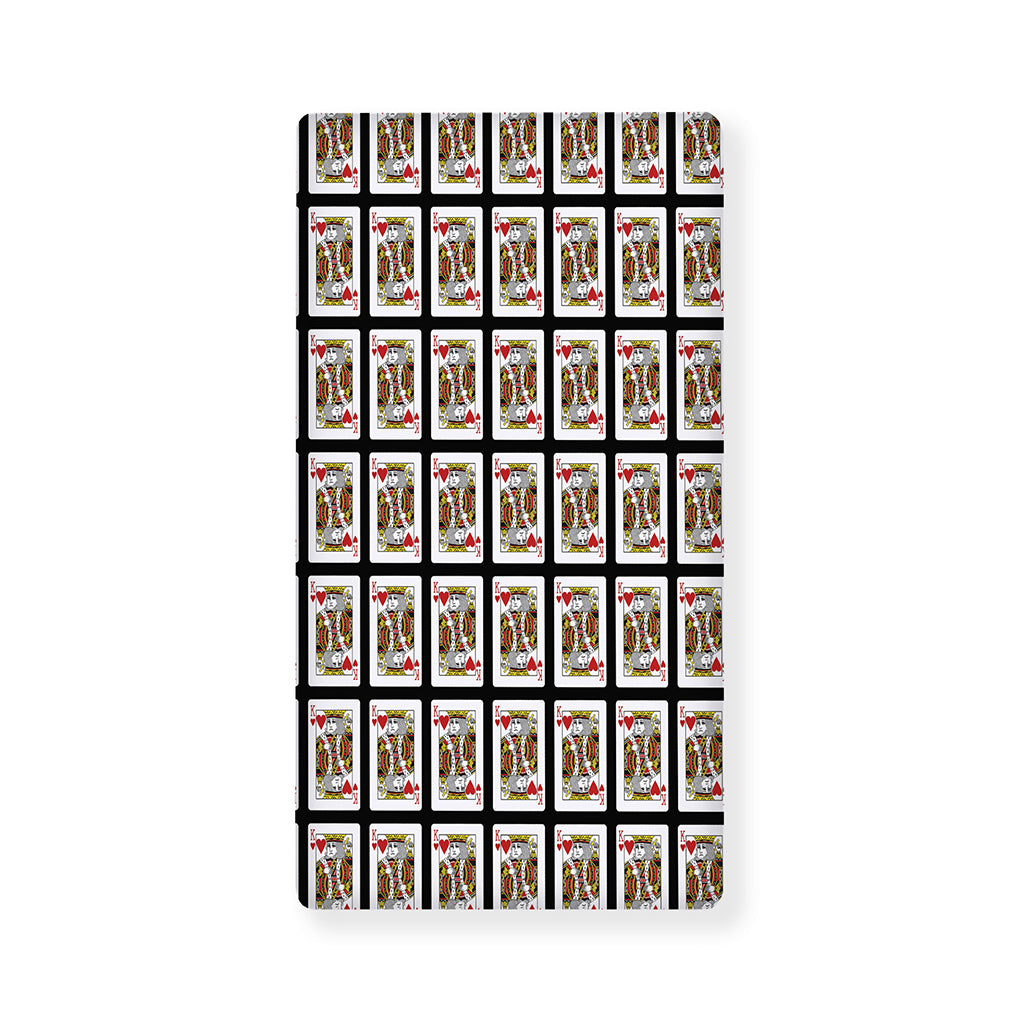 King Of Hearts Pattern Print Baby Crib Sheet