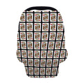King Of Hearts Pattern Print Baby Seat Cover