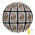 King Of Hearts Pattern Print Basketball