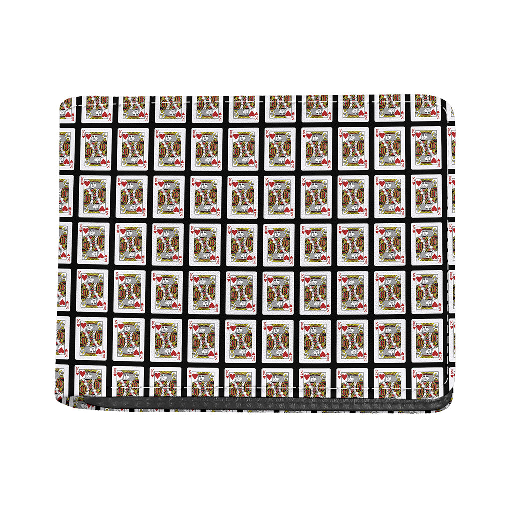King Of Hearts Pattern Print Bifold Wallet