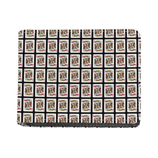 King Of Hearts Pattern Print Bifold Wallet