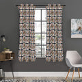 King Of Hearts Pattern Print Grommet Curtain Panels