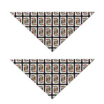 King Of Hearts Pattern Print Dog Bandana