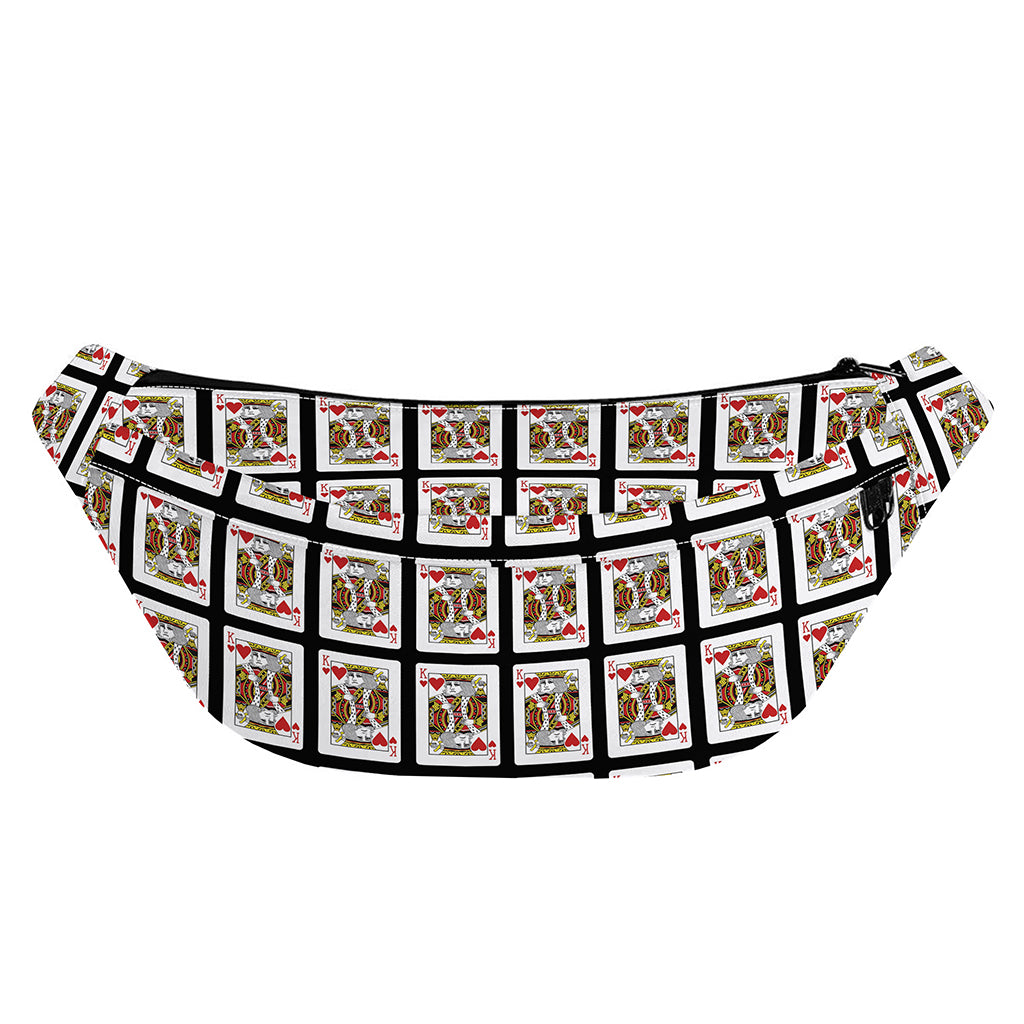 King Of Hearts Pattern Print Fanny Pack