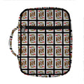 King Of Hearts Pattern Print Front Pocket Bible Bag