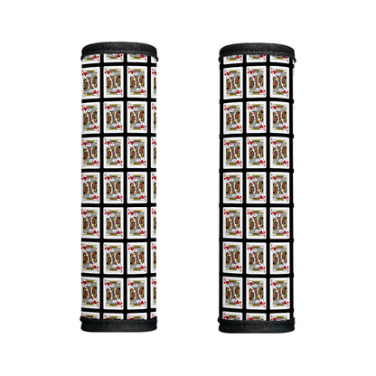 King Of Hearts Pattern Print Handle Covers